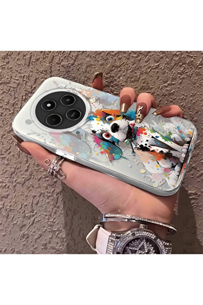 Hontinga حافظة هاتف متوافقة مع Redmi 14C 4G، حافظة صلبة مقاومة للصدمات للقطط ...