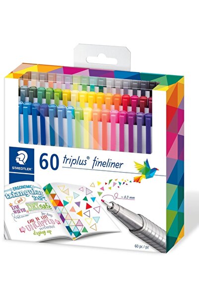 Staedtler Fineliner Triplus 334, 60 culori/set