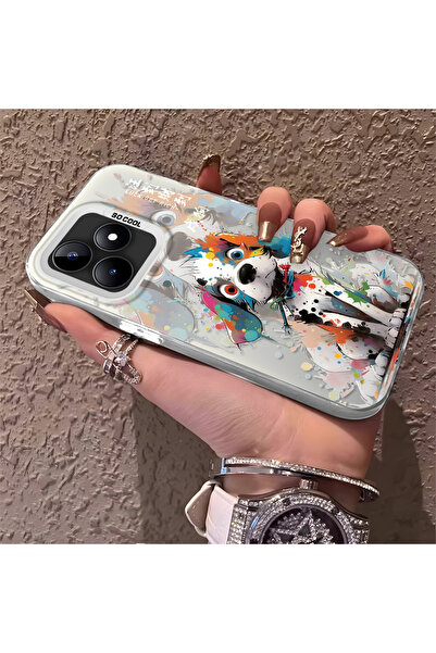 Hontinga حافظة هاتف متوافقة مع هاتف Realme C51، حافظة صلبة مقاومة للصدمات للق...