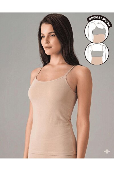 Doreanse 9210 Women's Double Layer Tank Top with String Straps