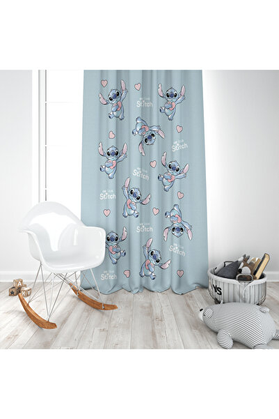 EVSEHOMES Stich Su Yeşili TEK KANAT FON PERDE