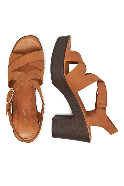 LASOCKI women's sandals brown EST-2027-01