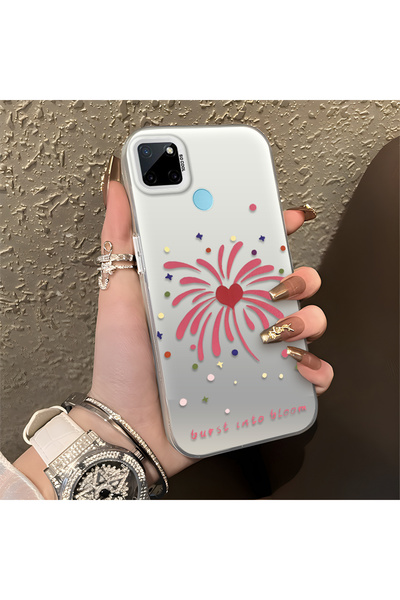 Hontinga حافظة متوافقة مع هاتف Realme C25Y/C21Y، حافظة هاتف صلبة مضادة للسقوط...