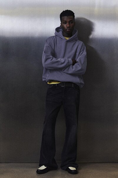 Pull & Bear Kapüşonlu STWD yırtık sweatshirt