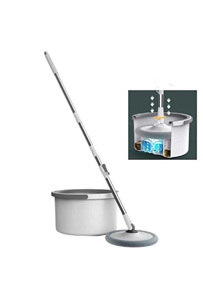 AL ARQAM مجموعة ممسحة دوارة ودلو مع عصارة، ممسحة تنظيف أرضيات دوارة 360 درجة ...
