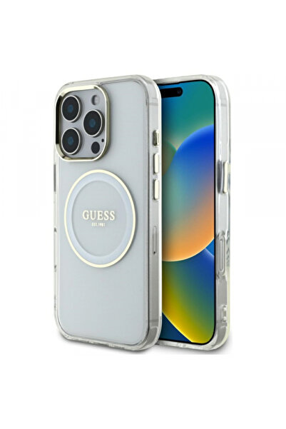Guess Husa MagSafe pentru Apple iPhone 16 Pro Max, Guess, IML Metal Colored C...