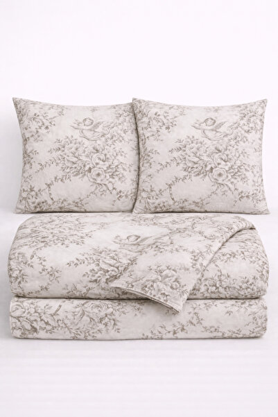 İQON Double Size (Duvet Cover + 2 Pillows) 100% Cotton-Satin Angels