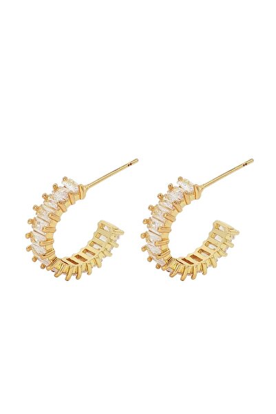 Bijuteria SORELLY Cercei tip cerc de tenis placați cu aur de 14k