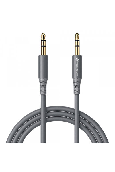 Techsuit Cablu audio 3.5mm - 3.5mm AC3 SoundFlex, 1m, Gri
