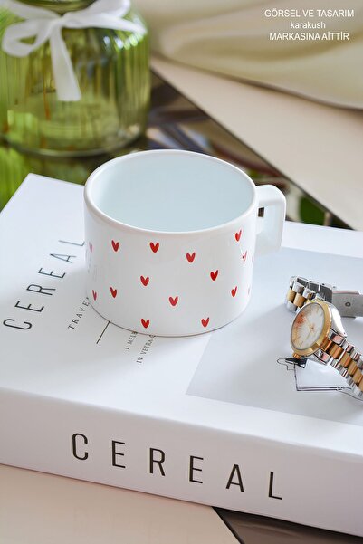 Mio Life Heart Patterned Valentine's Printed Mug