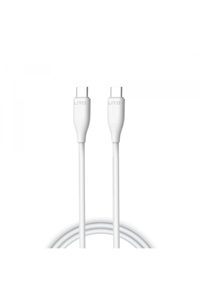 Lito USB-C Data and Charging Cable - USB-C LD03, 60W, 1m, White