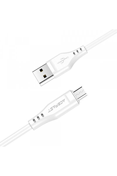 Acefast Cablu Date si Incarcare USB-A - microUSB C3-09, 18W, 1.2m, Alb