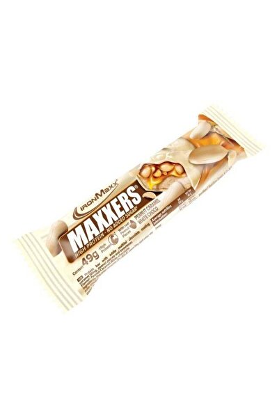 Ironmaxx ماكسرز شوكولاتة بيضاء بالفول السوداني والكراميل | 24 × 49 غ | لوح بر...