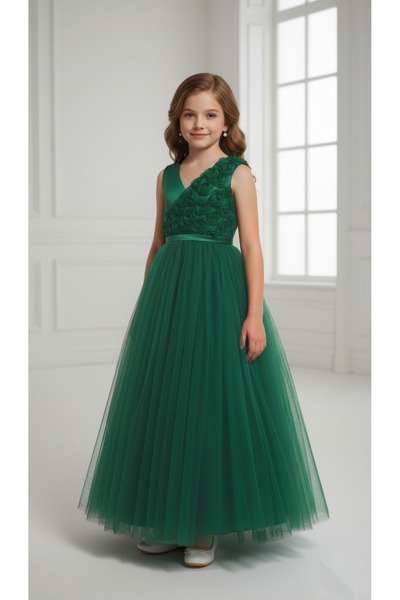 melek golden rochie pentru fetiță rochie prințesă rochie cu fundă rochie de b...