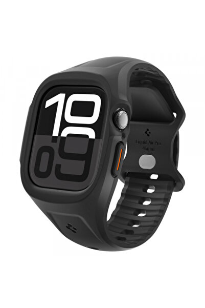 Spigen Husa Liquid Air Pro pentru Apple Watch Series 10 / 11 46mm, Neagra Mata