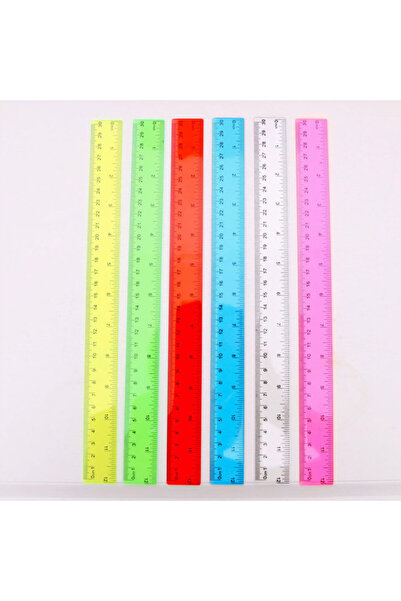 JML1 Plastic Ruler Set of 30, Different Colors, 30 cm