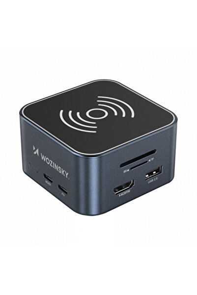 WZK Hub multifuncțional WHBC09Y8S, 12 în 1, gri