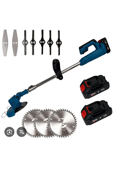 STOREONLINE Motocoasa pe acumulator 36V 2 baterii Li-Ion set discuri lame taiere profesionala