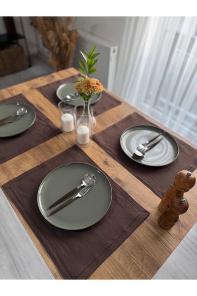 LuvaCo Kahverengi Amerikan Servisi & Runner , Supla 7 Parça