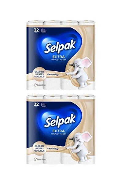 Selpak Extra Tuvalet Kağıdı Kaşmir Özlü 32'li x 2 Adet