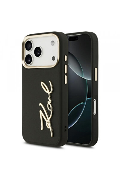 Karl Lagerfeld Case for Apple iPhone 17 Pro, Karl Lagerfeld, Script Logo, Black