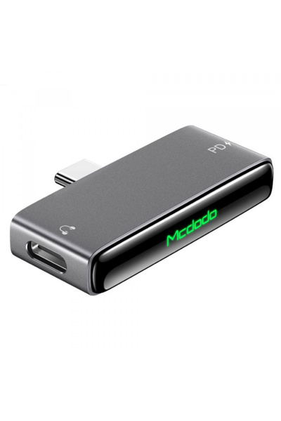 Mcdodo Adaptor audio USB-C - USB-C / USB-C CA-7670, Negru