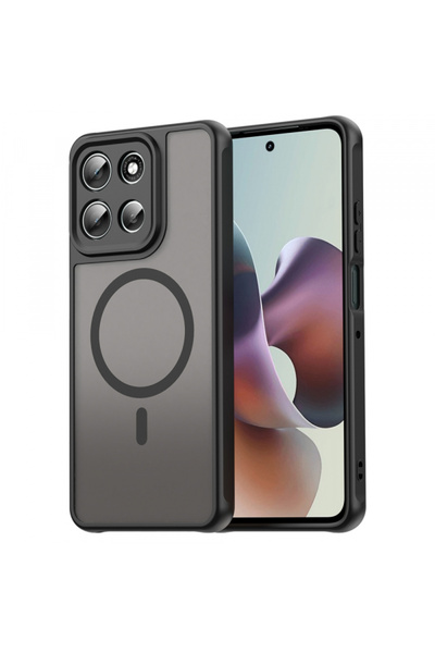 Techsuit MagSafe Case for Motorola Moto G86, Techsuit, HaloFrost II, Black