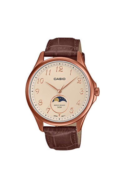 Casio Men's Analog Rose Gold Dial Watch - MTP-M110RL-5AVDF