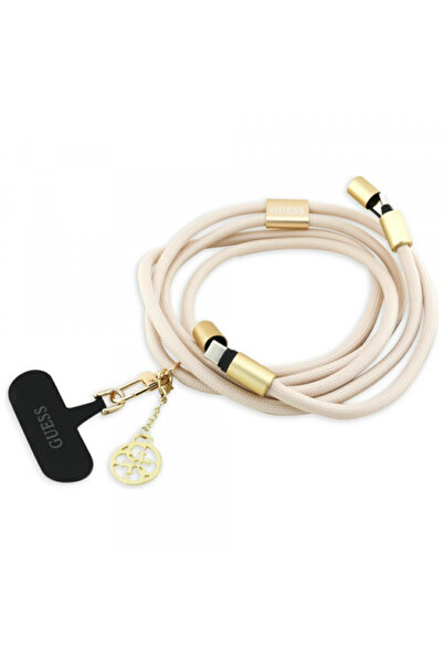 Guess USB-C Data and Charging Cable - USB-C CBDY 4G Charm, 100W, 1.5m, Beige