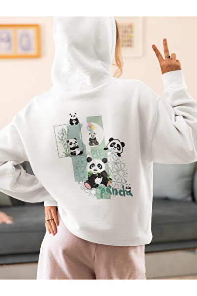 stil x Cute Pandas Printed Women's Sweatshirt