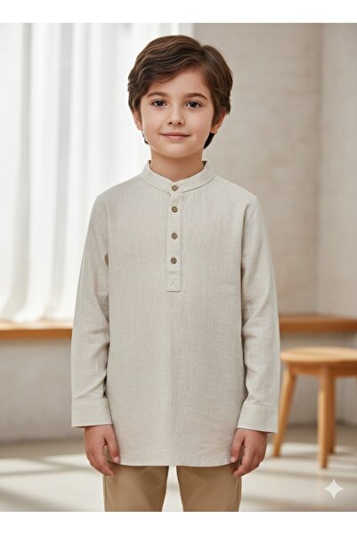 woorage cuties Cuties Woorage Erkek Çocuk Keten Gömlek