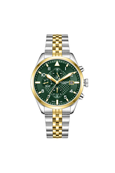 Lee Cooper Men's Multi Function DARK GREEN Dial Watch - LC08318.270