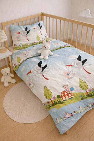 İQON Baby Duvet Cover (1 Piece) Stork Tale