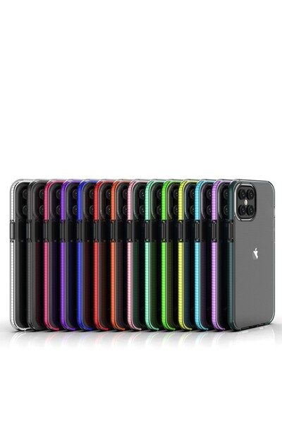 OEM Husa HIT COLOR Anti Shock compatibil cu iPhone 12 Mini 5.4 Alba