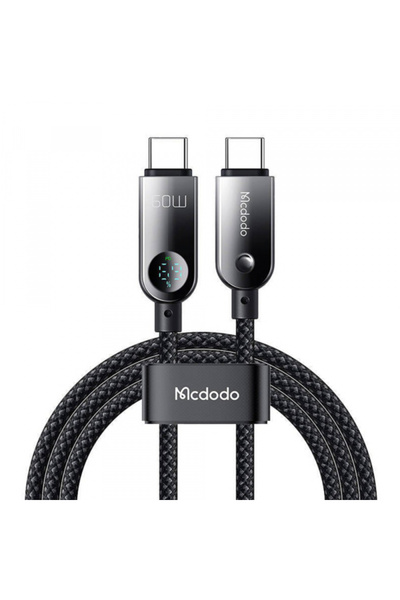 Mcdodo Cablu Date si Incarcare USB-C - USB-C CA-4780 Display, 60W, 1.2m, Negru