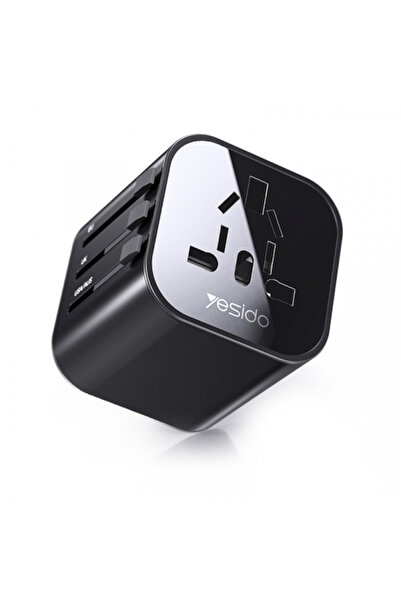 Yesido Adaptor Retea MC09 Travel, Negru