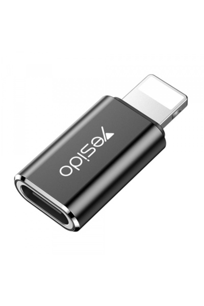Yesido Adaptor Date si Incarcare USB-C - Lightning GS03, Negru