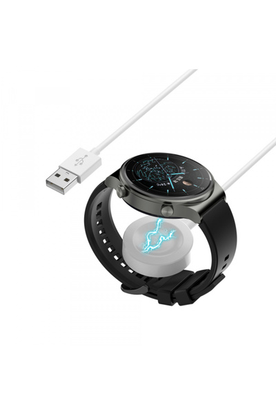 Techsuit Incarcator Wireless THC1 pentru Huawei Watch Series, USB-A, Alb