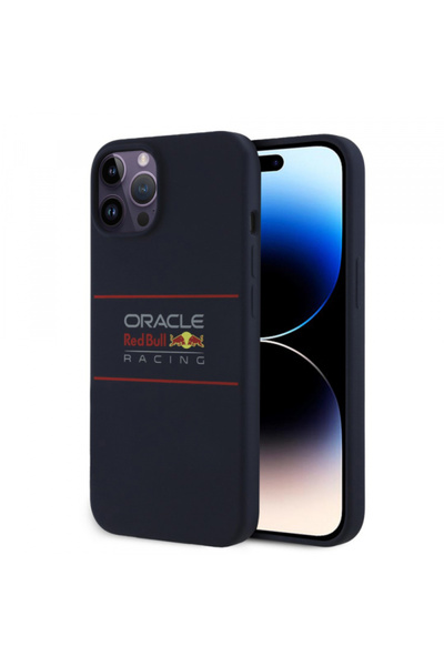 Red Bull Racing MagSafe Case for Apple iPhone 14 Pro, Red Bull Racing, Horizontal Centered Logo, Navy Blue