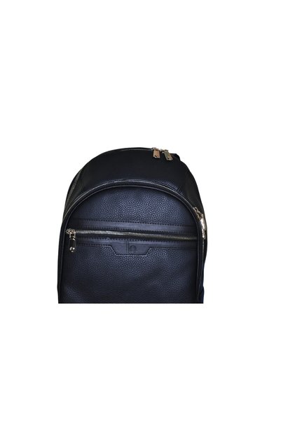 MGV ÇANTA Women's Backpack with Leather Zipper Detail