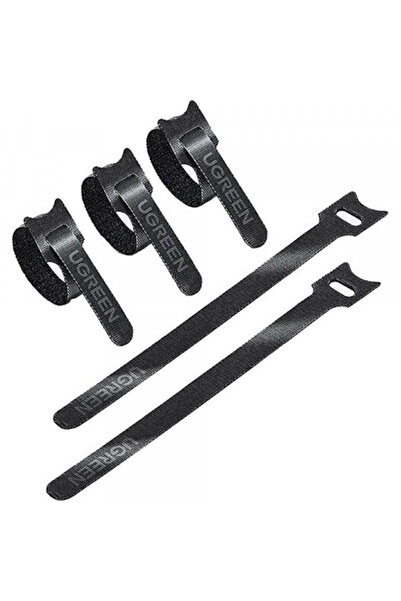 Ugreen Cable Organizer LP401, Velcro, Set of 3 Pieces, Black