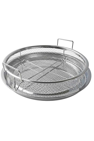 Lubeca طقم مصفاة وصينية دائرية من الستانلس ستيل -AL-10335-3