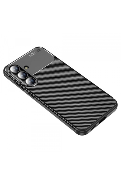 Techsuit Husa pentru Samsung Galaxy S25 FE, Techsuit, CarbonFiber, Neagra