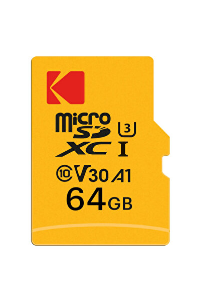 Kodak microSDXC Ultra Performance Memory Card, 64Gb, Class 10 / UHS-1 U3, With Adapter