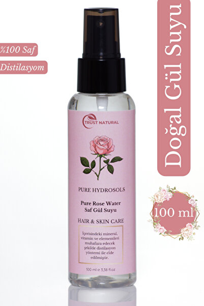 Natural Gül Suyu Gözenek Sıkılaştırıcı Aydınlatıcı Ve Arındırıcı Tonik %100 D...