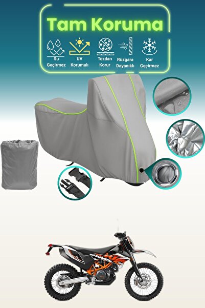 Dokaca Neo غطاء محرك متوافق مع KTM 690 Enduro R من Gray Neon قماش مجدّل Lock،...