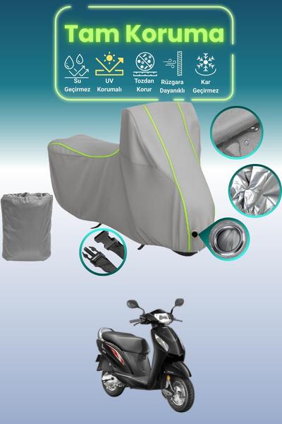 Dokaca Neo غطاء محرك متوافق مع هوندا أكتيفا قماش مجدّل باللون الرمادي النيون،...