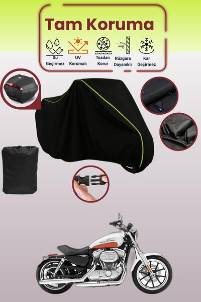 Dokaca Neo حقيبة خلفية باللون الأسود النيون قماش مجدّل متوافقة مع هارلي ديفيد...