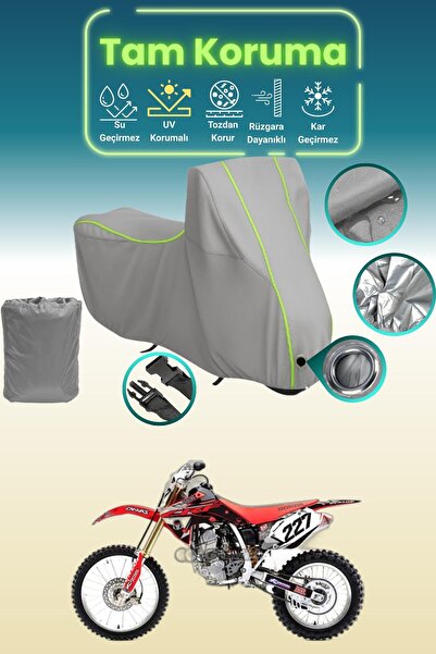 Dokaca Neo غطاء محرك متوافق مع هوندا Crf 150 R من Gray Neon قماش مجدّل، غطاء ...