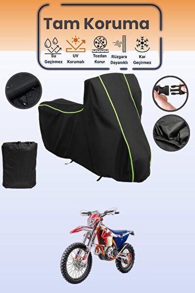 Dokaca Neo غطاء محرك متوافق مع دراجة نارية باللون الأسود النيون قماش مجدّل KT...